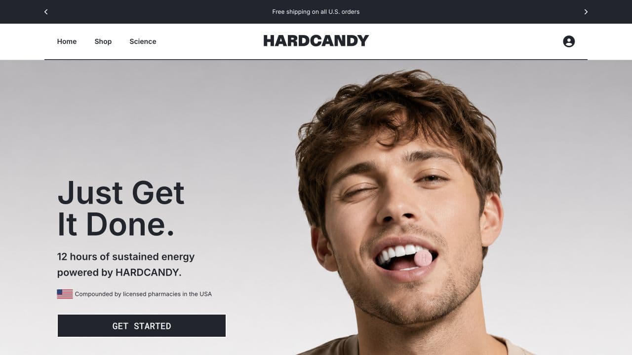 The Hardcandy website