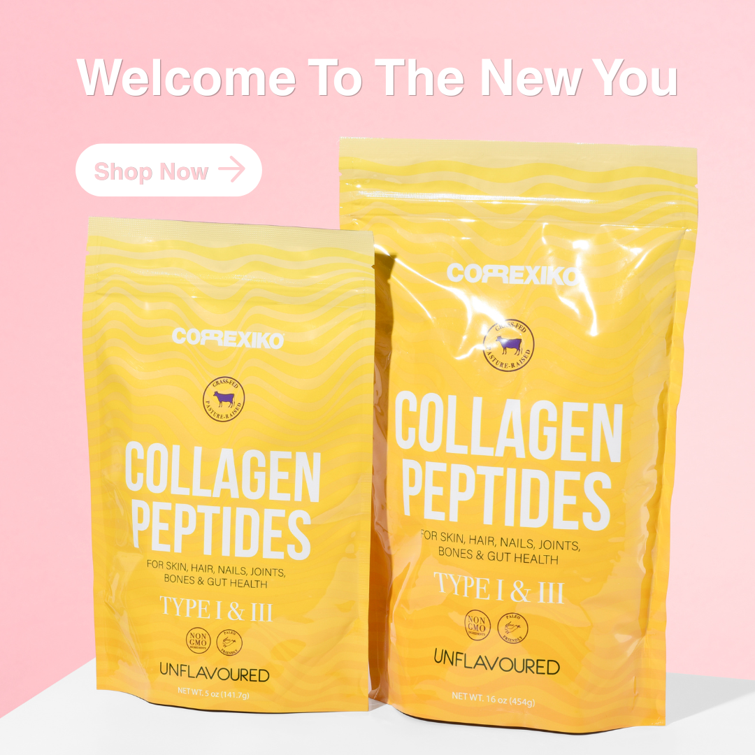 Collagen peptides Meta ad creative running on a trusted Scoreify account